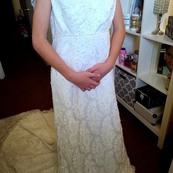 Mori lee lace wedding dress - Picture 5 of 6